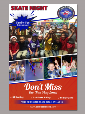 Graphic Design by creative.bugs for Carousel Skate Center | Design: #22123278