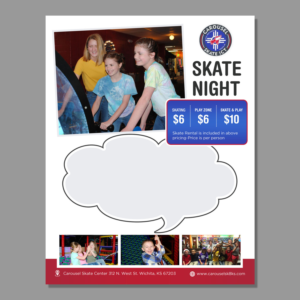 Graphic Design by aspiremedia for Carousel Skate Center | Design #22142823