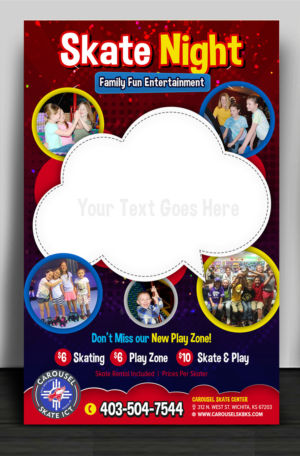 Graphic Design by SAI DESIGNS for Carousel Skate Center | Design: #22135337