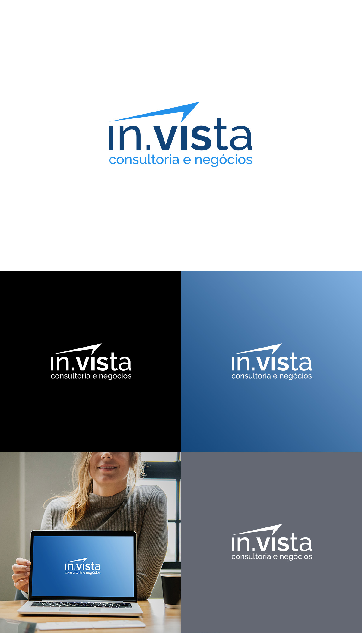 Logo Design by happybrain design for In.Vista Consultoria e Negócios | Design #22195837