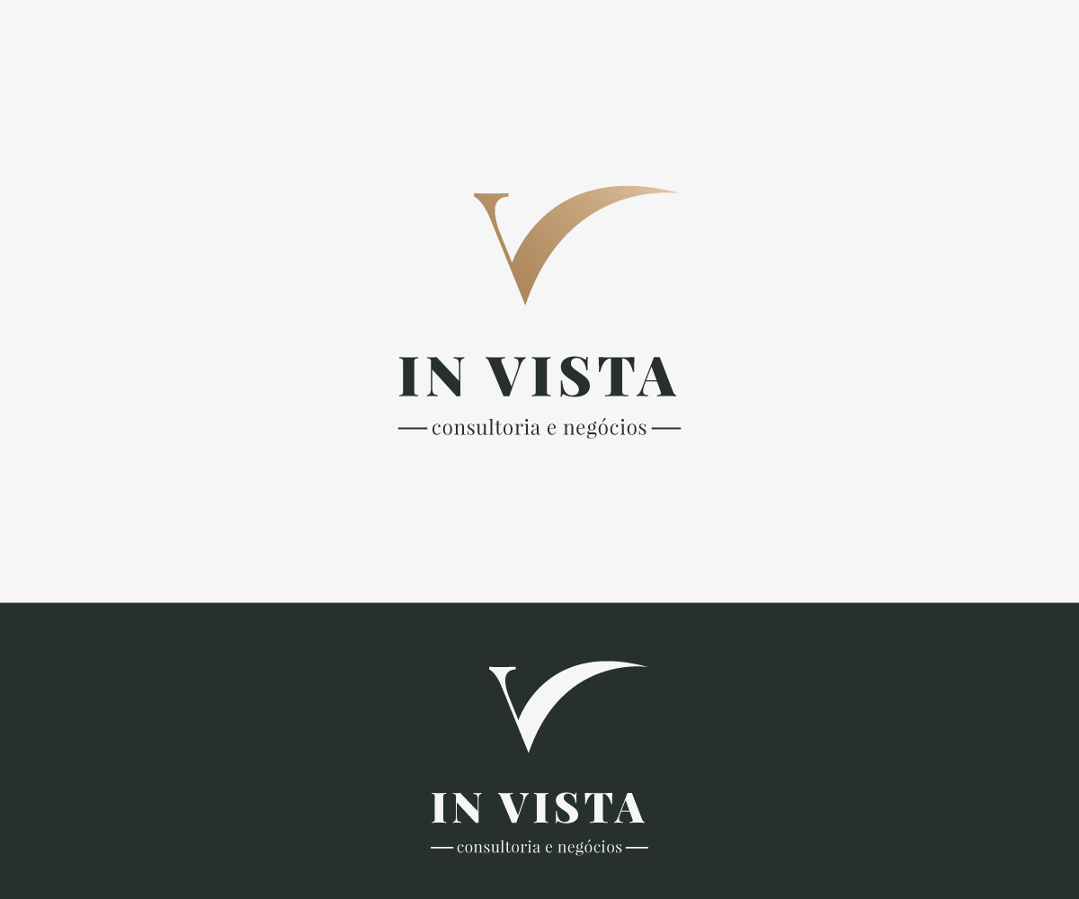 Logo Design by Anggerism for In.Vista Consultoria e Negócios | Design #22131229