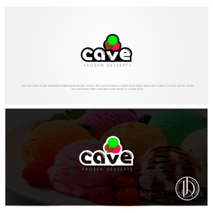 “Crave” large text.  “Frozen Desserts” smaller text | Logo-Design von JoseDesign