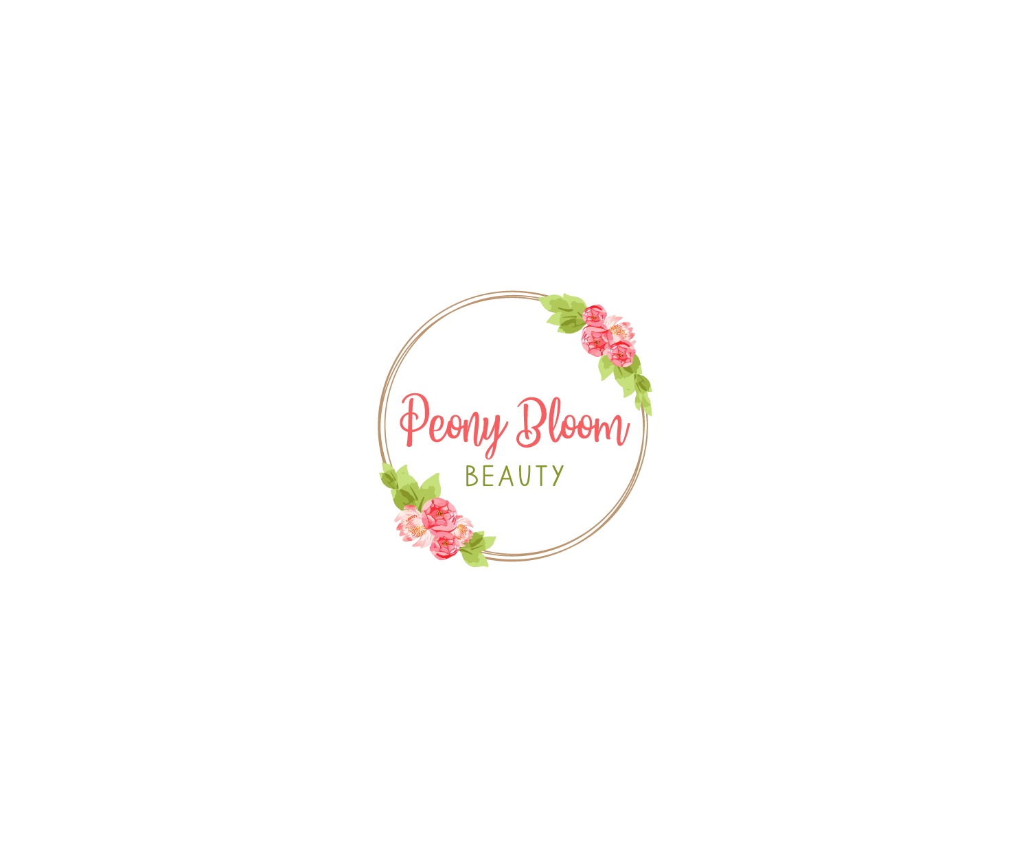 Logo Design by anico for Peony Bloom Beauty  | Design #22123959