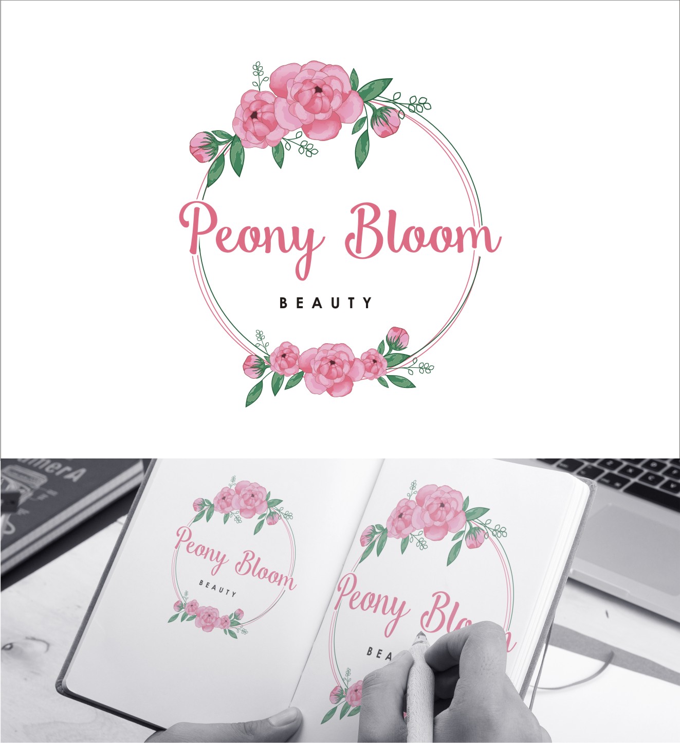 Logo Design by Soul Light for Peony Bloom Beauty  | Design #22126847