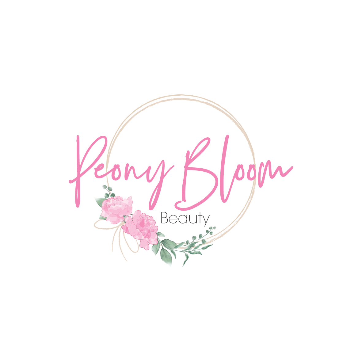 Logo Design by Samantha Ward Design for Peony Bloom Beauty  | Design #22123303