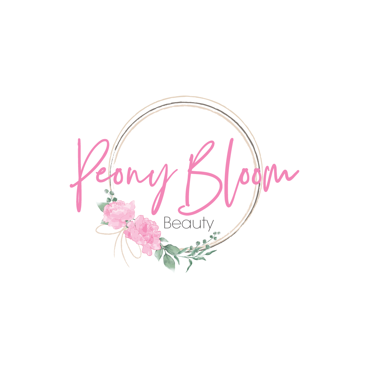 Logo Design by Samantha Ward Design for Peony Bloom Beauty  | Design #22123911