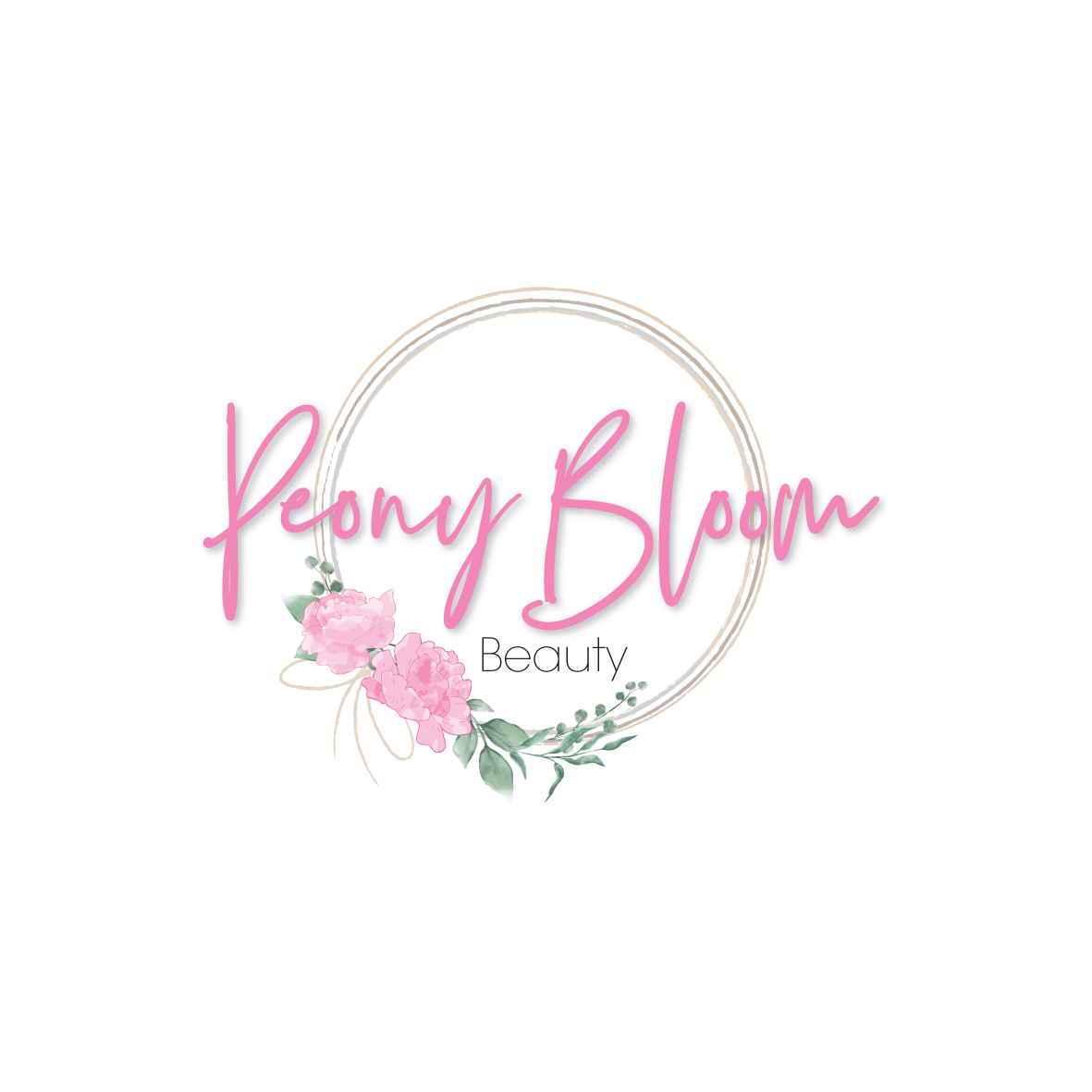 Logo Design by Samantha Ward Design for Peony Bloom Beauty  | Design #22129516