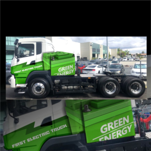 Trucking Company needs an innovative design to wrap the first electric truck (Big Rig) that hauls...
