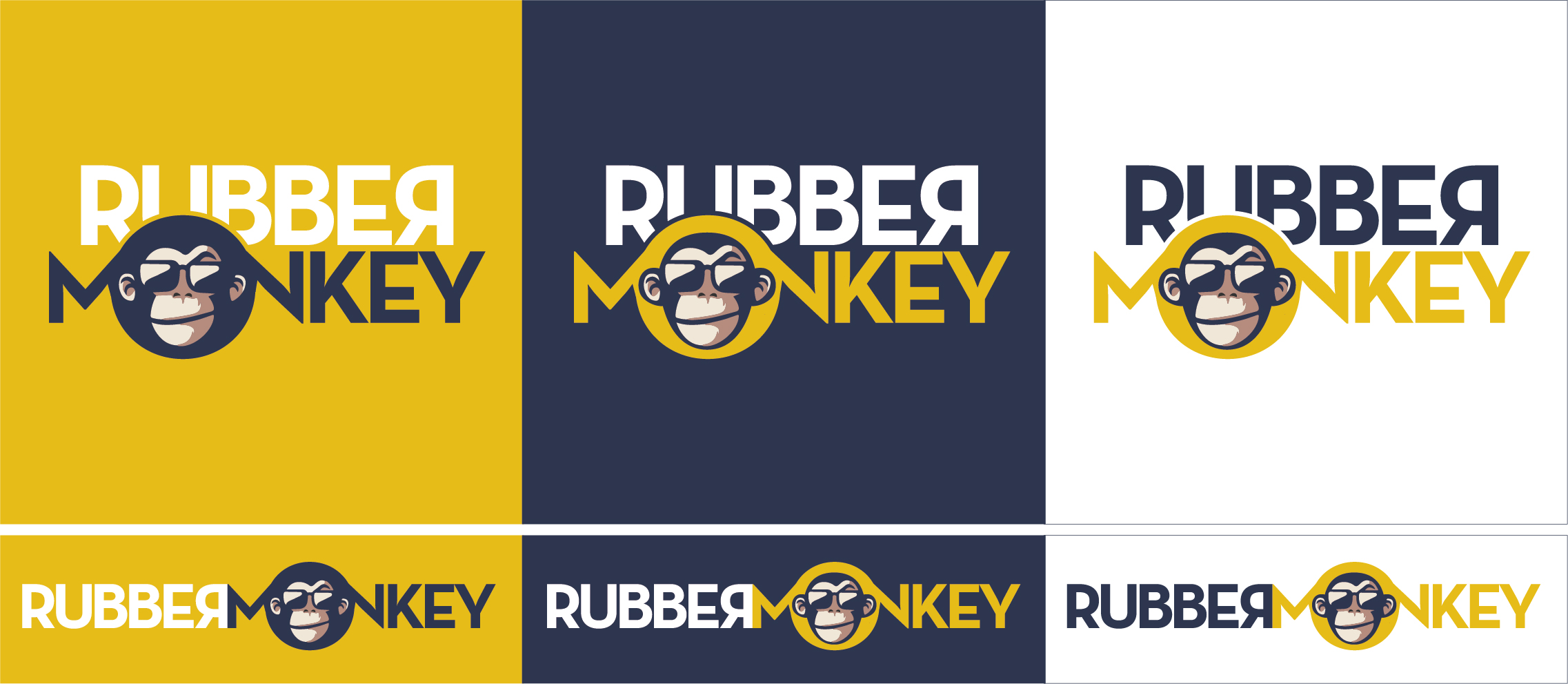 Logo Design by Gonzalo Garcia for Rubber Monkey | Design #22127885