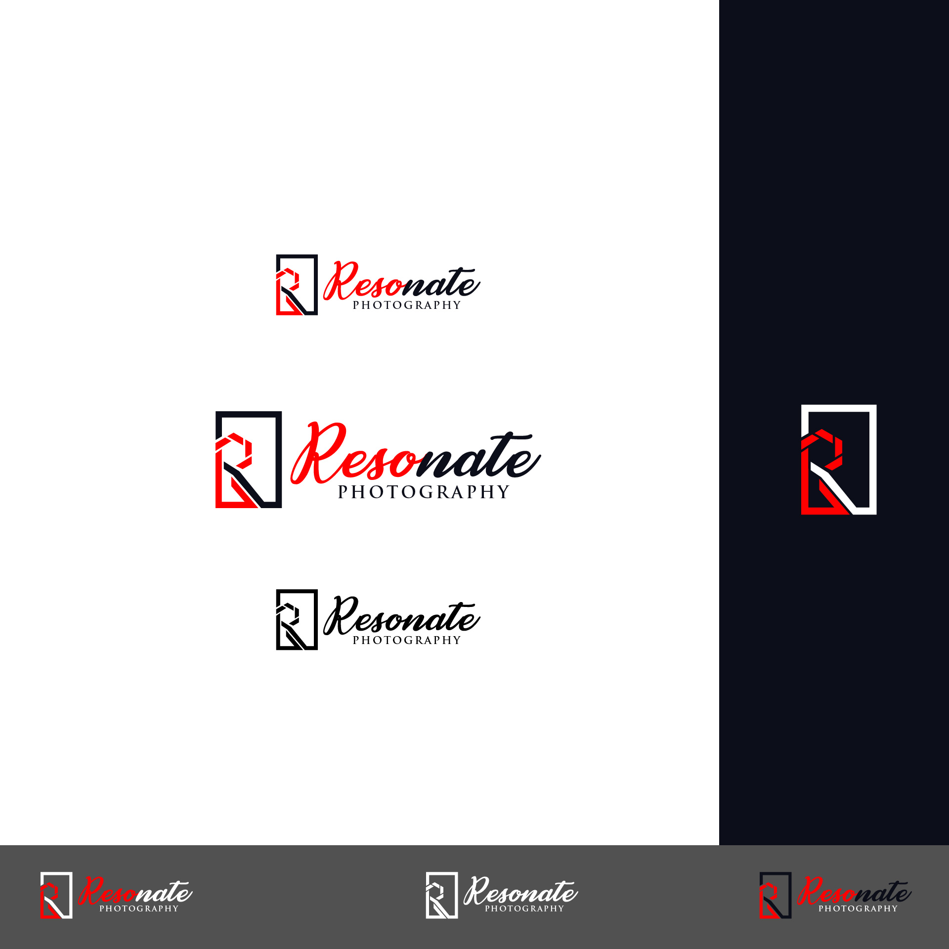 Logo Design by Blvck for Resonate Photography | Design #22145662