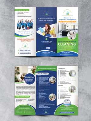 Design de Brochure par innovative earth pour All Bright Cleaning Services | Design : #22138267