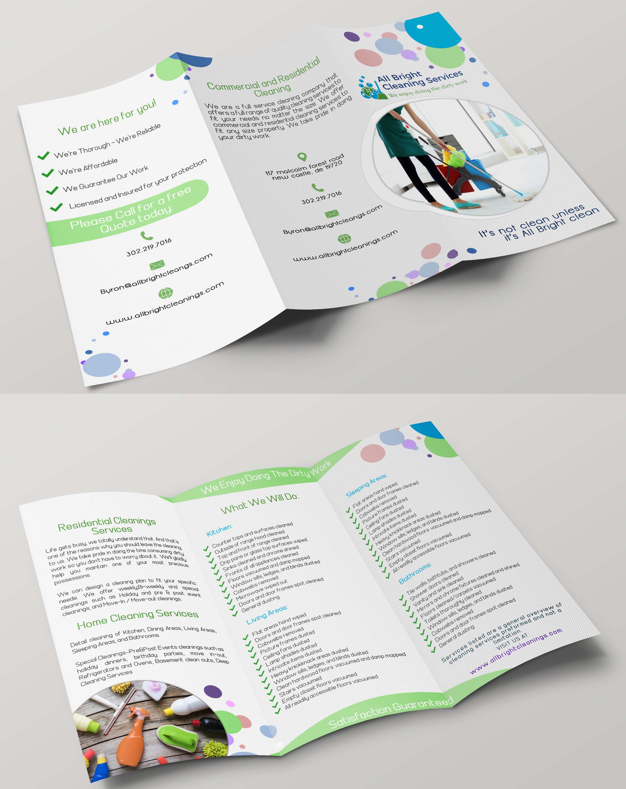 elegant playful brochure design for all bright cleaning cleaning company brochure samples