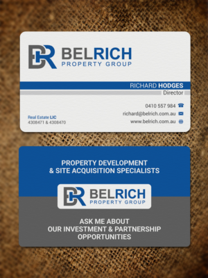 Business Card Design for Property Development Company Director | Diseño de Tarjeta de Presentación por JK18