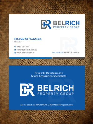 Business Card Design for Property Development Company Director | Business Card Design by Bold Pixels