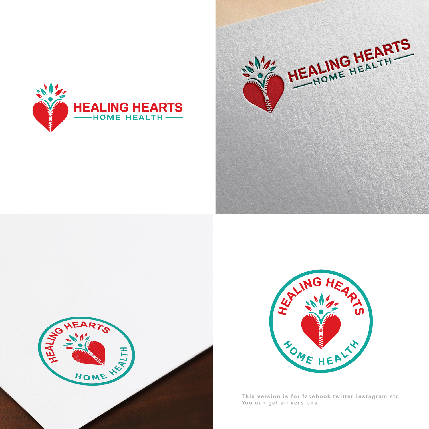 Logo Design by MG.graphics for Healing Hearts Home Health | Design #22136143