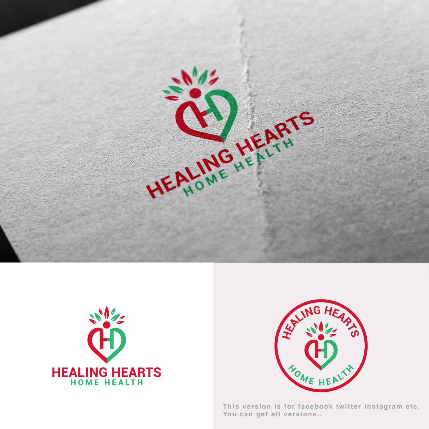 Logo Design by MG.graphics for Healing Hearts Home Health | Design #22136144