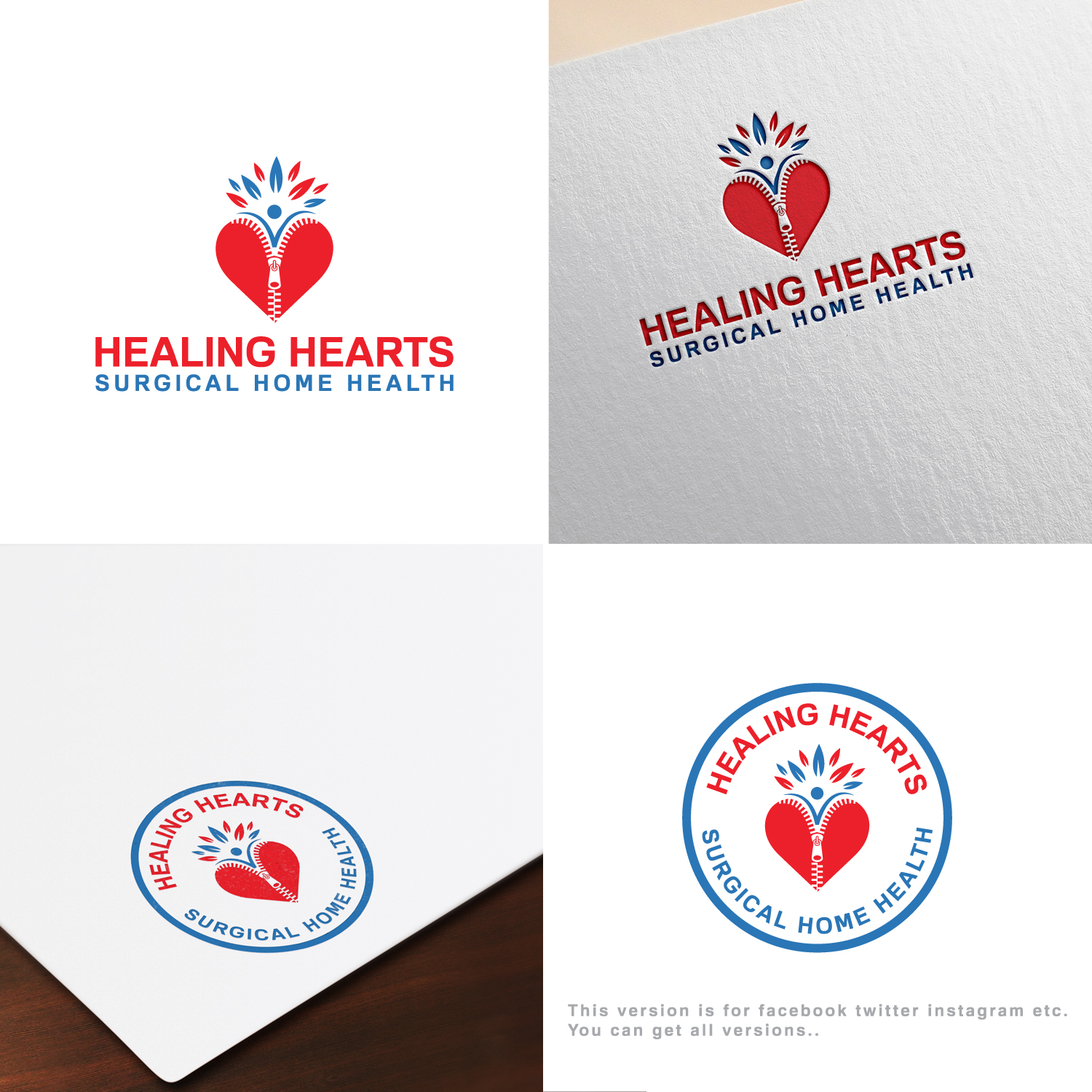 Logo Design by MG.graphics for Healing Hearts Home Health | Design #22141466