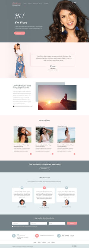 Web Design by Chikki for this project | Design: #22209372