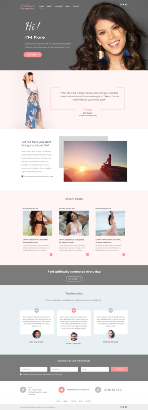 Web Design by Chikki for this project | Design: #22235256