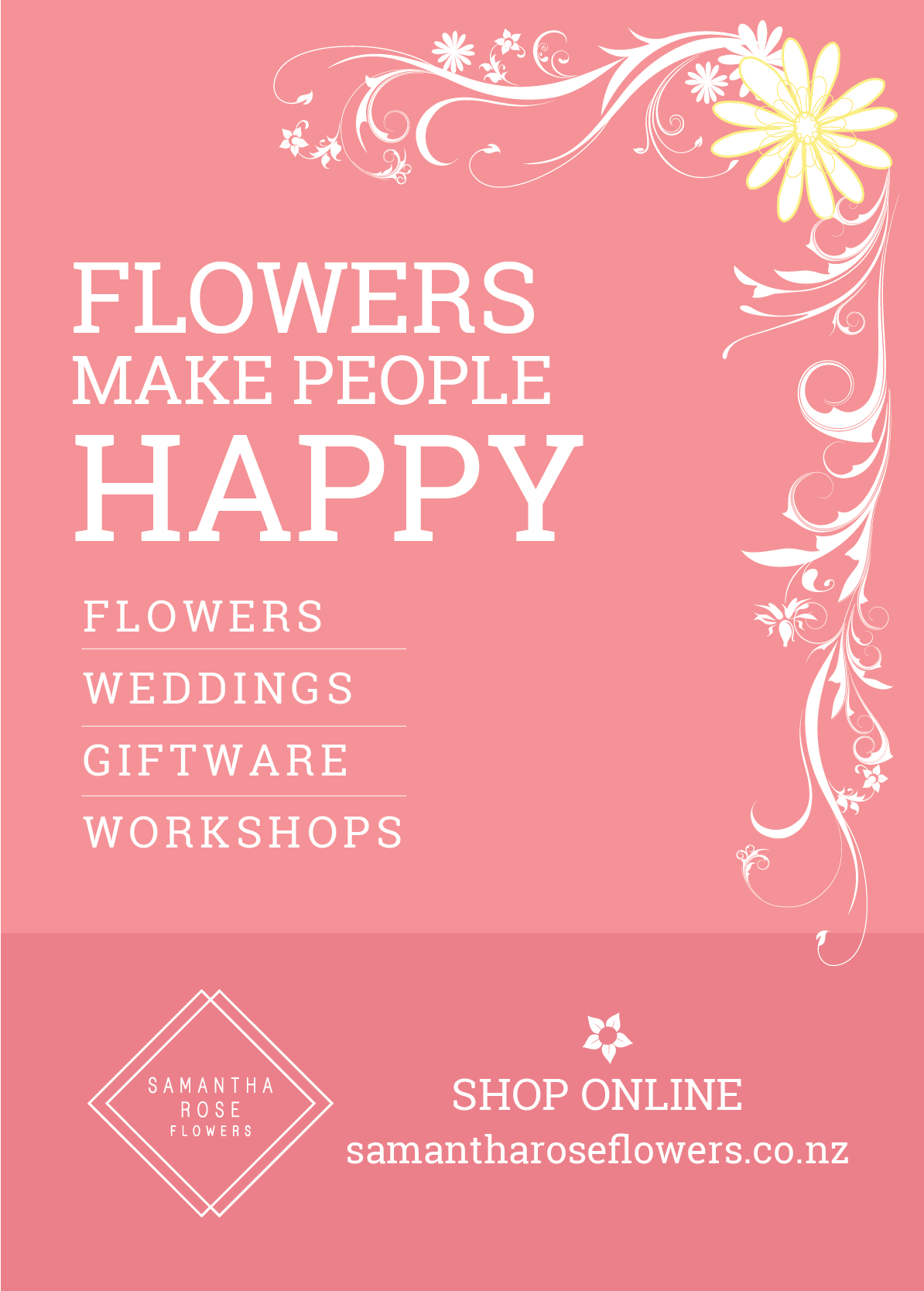 Graphic Design by yadunath for SAMANTHA ROSE FLOWERS | Design #22144279