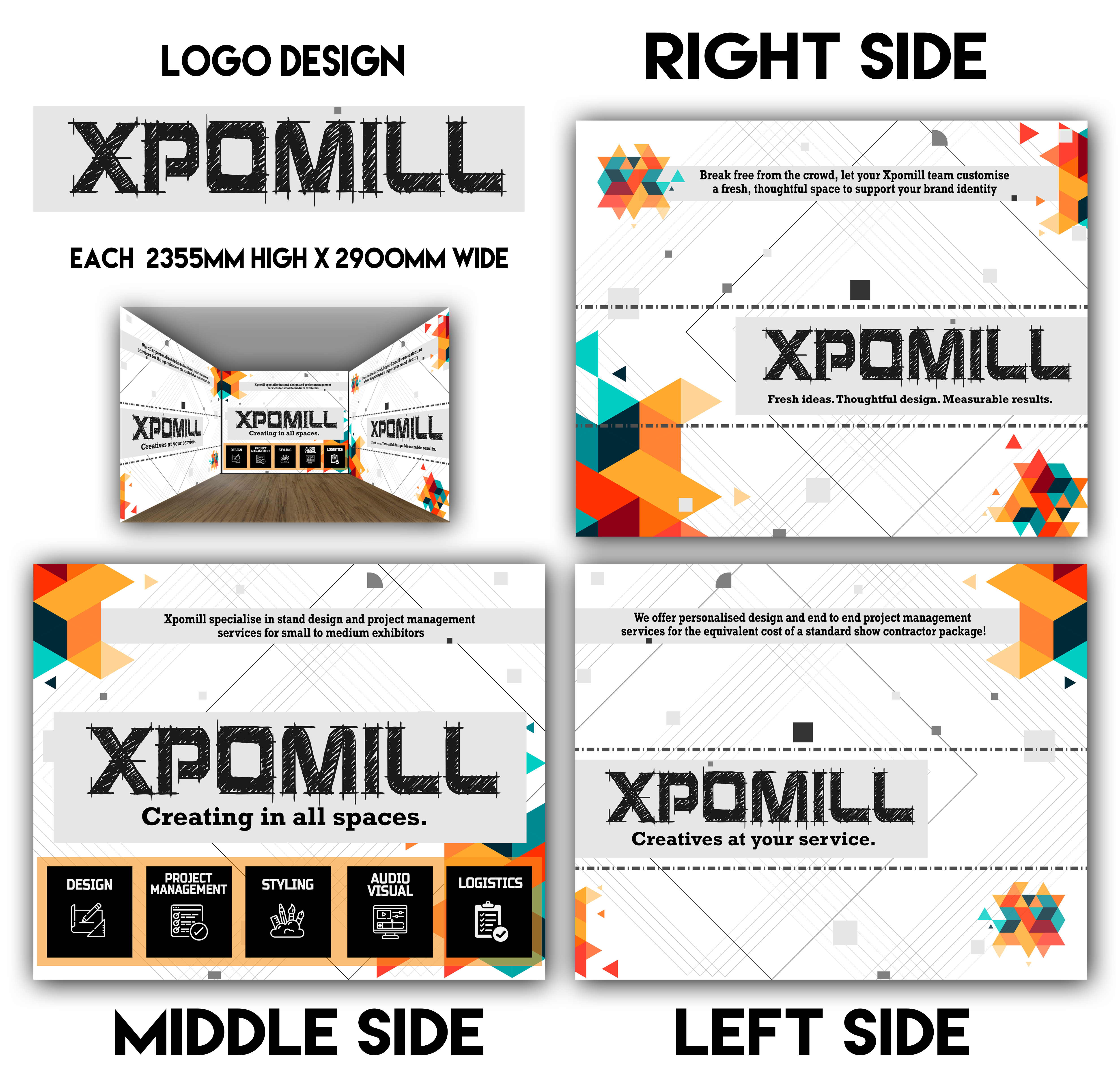 Logo Design by Viraj Patil for XPOMILL | Design #22178388