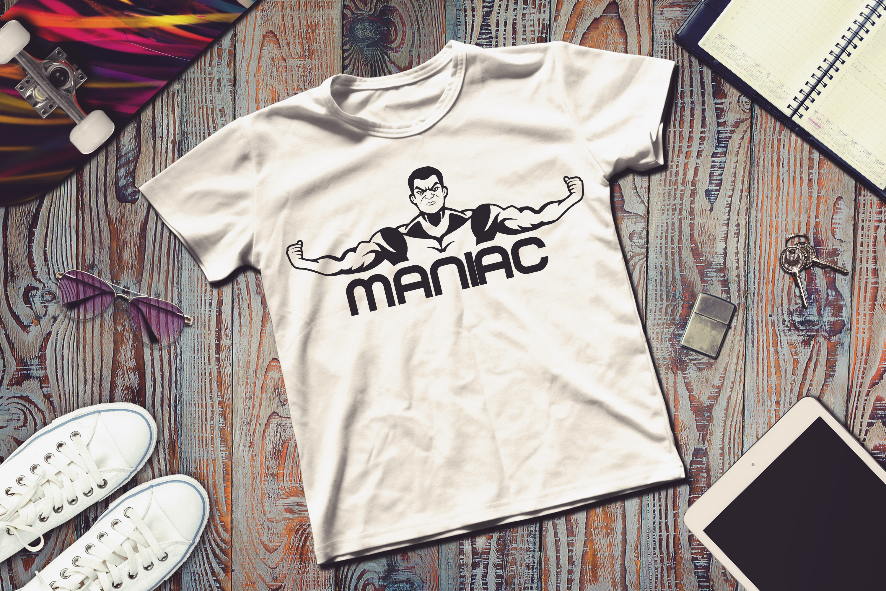 Logo Design by Farooq Zahid for Maniac Enterprises  | Design #22146791