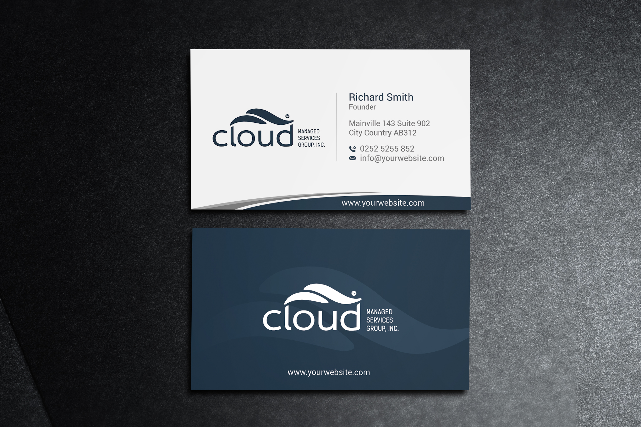 Visitenkarten-Design von acgrapix für Cloud Managed Services Group | Design #22145901