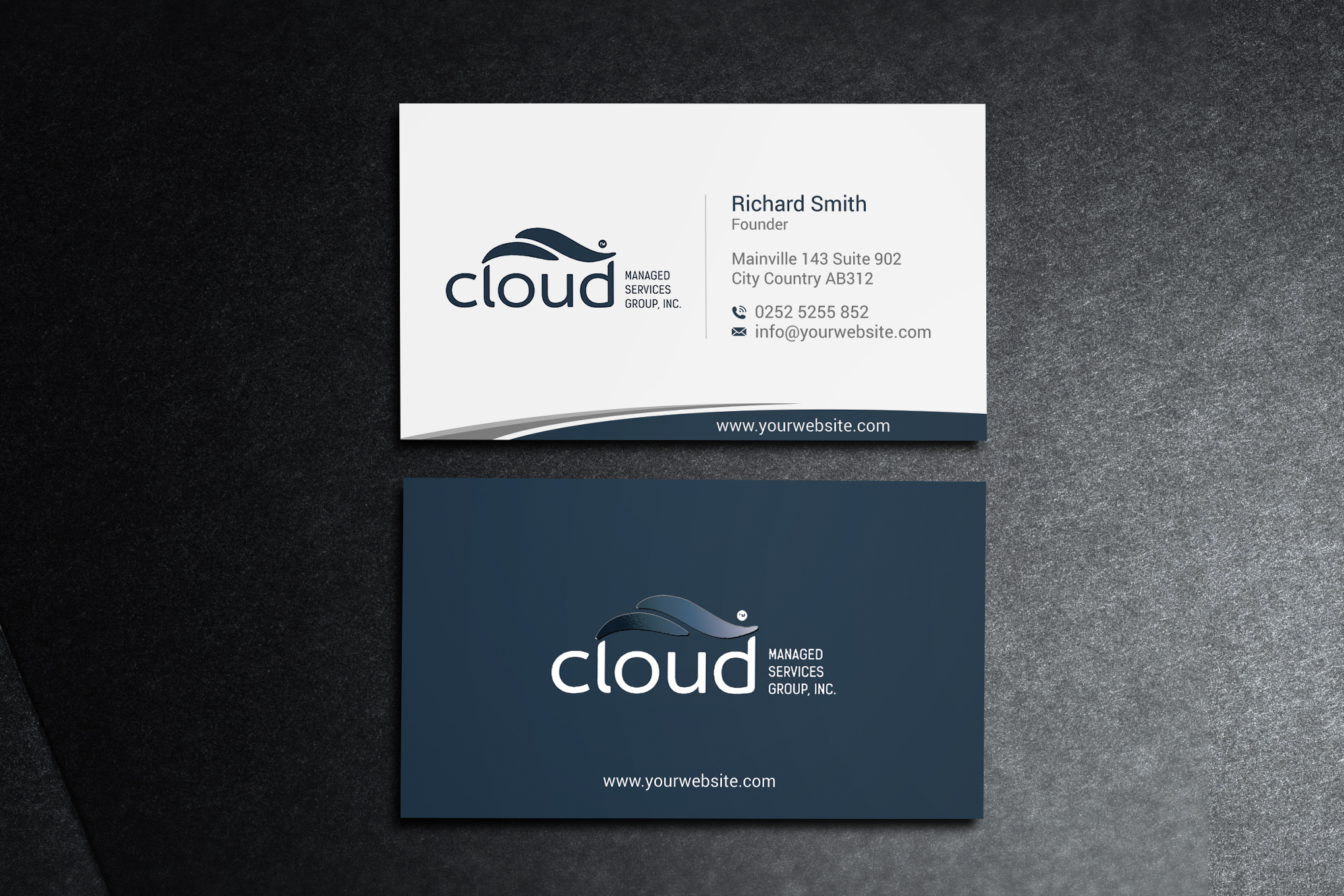 Design de Carte de Visite par acgrapix pour Cloud Managed Services Group | Design #22145962