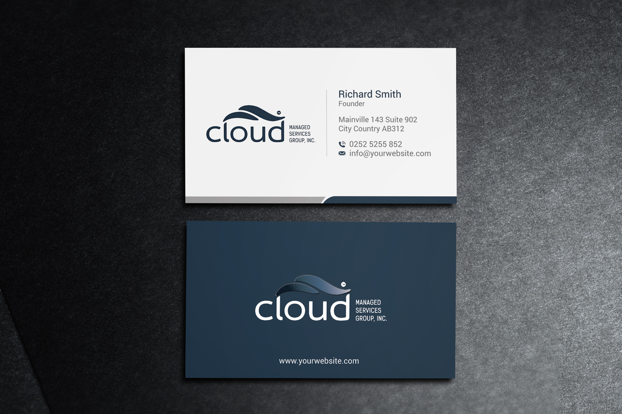 Business Card Design by acgrapix for Cloud Managed Services Group | Design #22146007