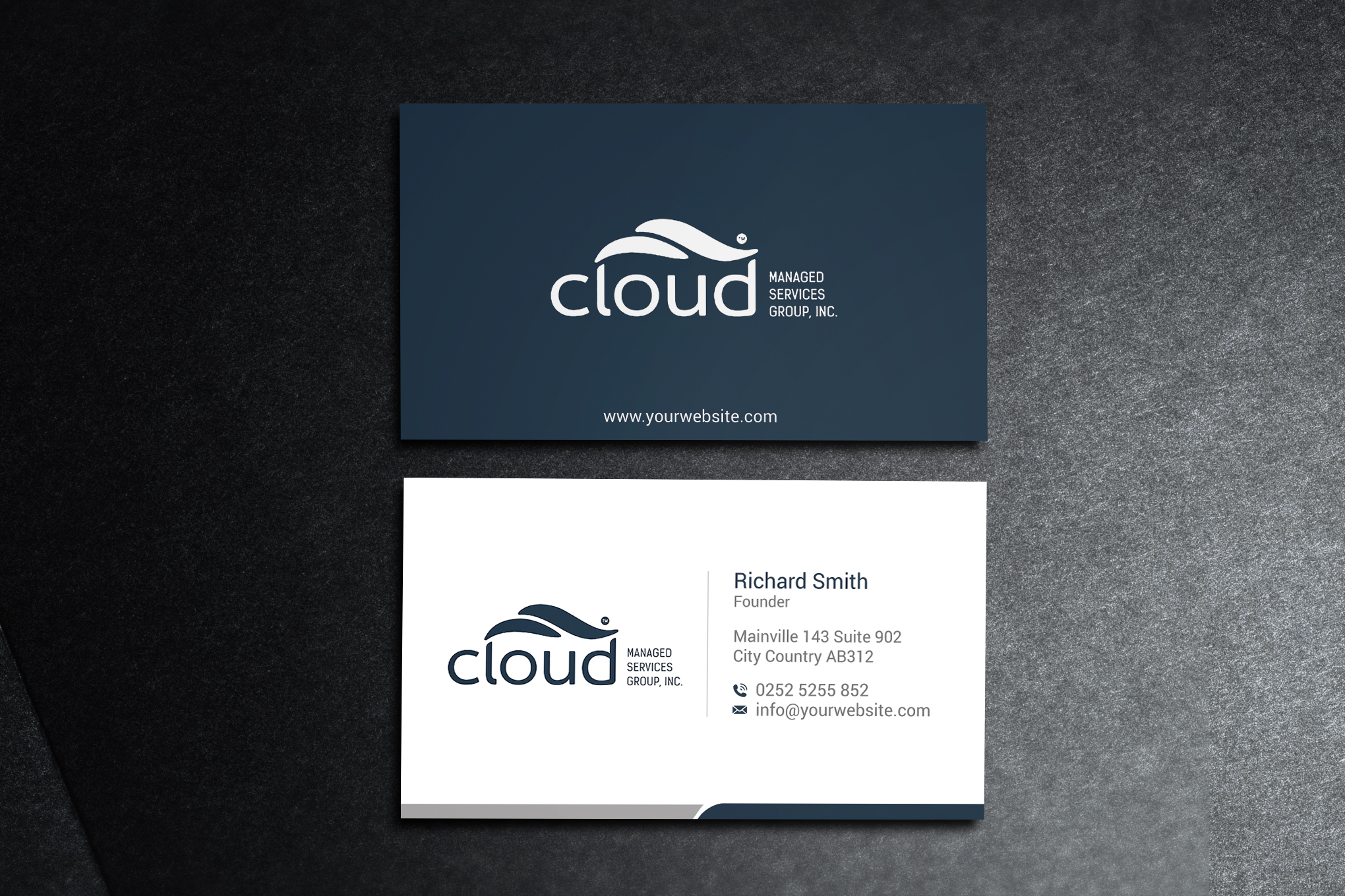 Business Card Design by acgrapix for Cloud Managed Services Group | Design #22146138