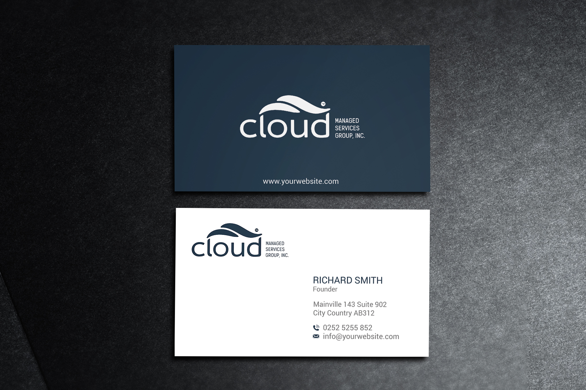 Design de Carte de Visite par acgrapix pour Cloud Managed Services Group | Design #22146214