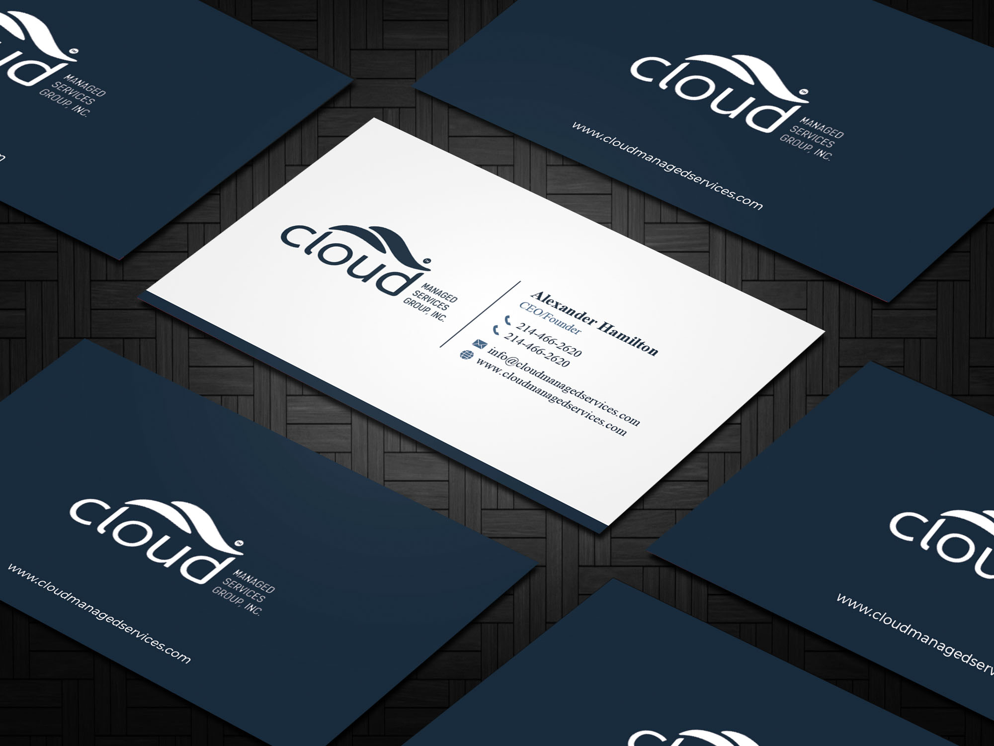 Diseño de Tarjeta de Presentación por Sandaruwan para Cloud Managed Services Group | Diseño #22149647