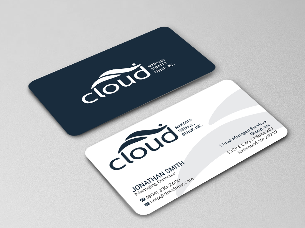 Visitenkarten-Design von Creations Box 2015 für Cloud Managed Services Group | Design #22144833
