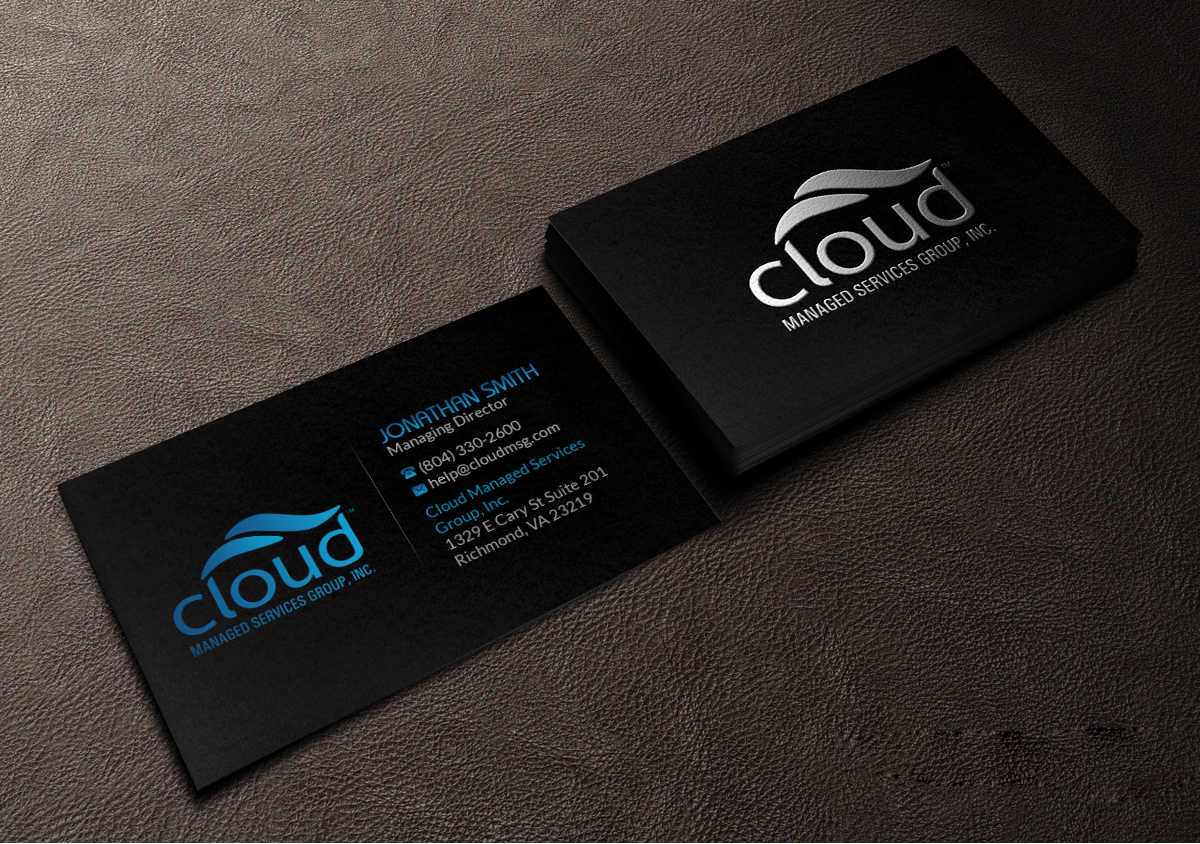Design de Carte de Visite par Creations Box 2015 pour Cloud Managed Services Group | Design #22144834