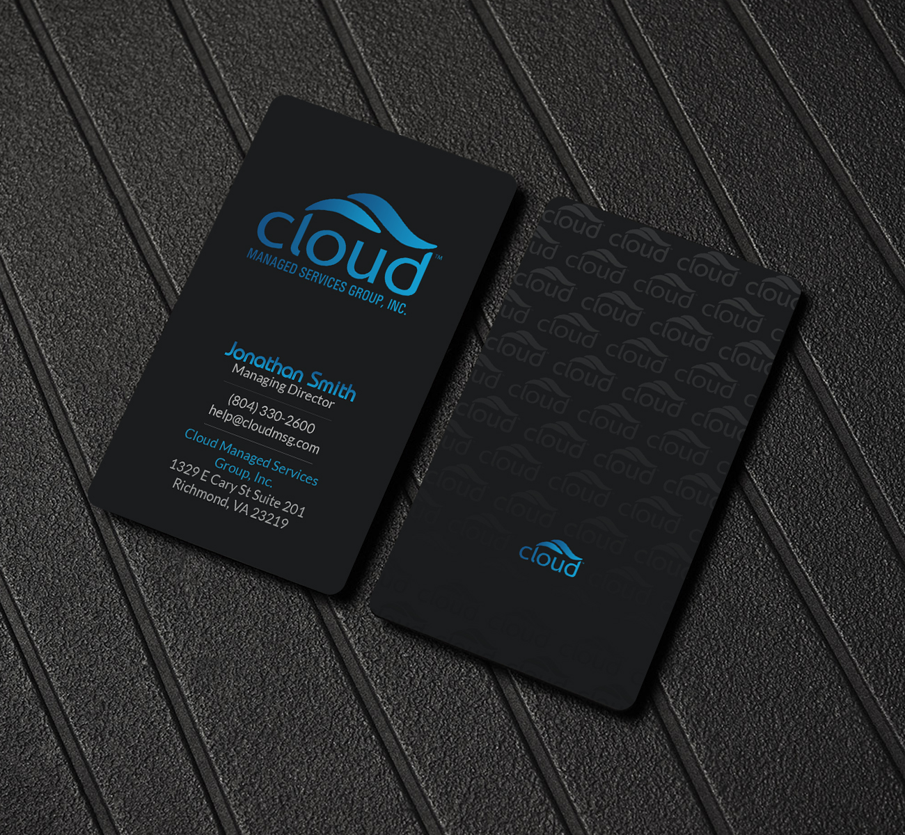 Business Card Design by Creations Box 2015 for Cloud Managed Services Group | Design #22147132