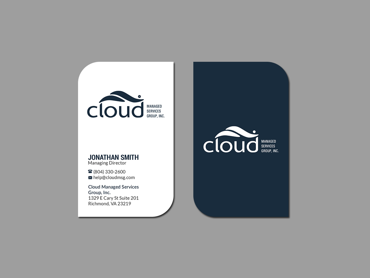 Visitenkarten-Design von Creations Box 2015 für Cloud Managed Services Group | Design #22147188