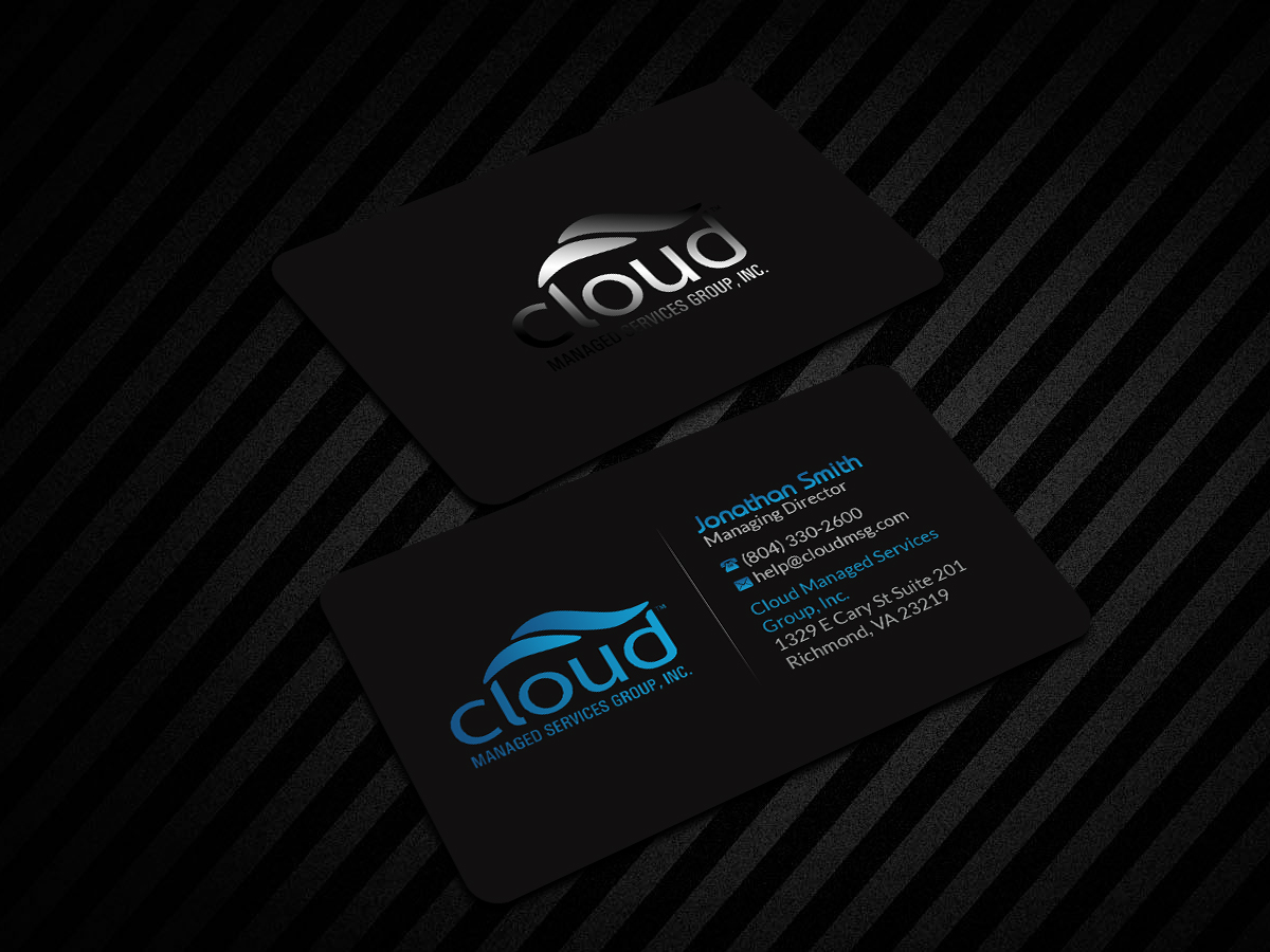 Business Card Design by Creations Box 2015 for Cloud Managed Services Group | Design #22147191