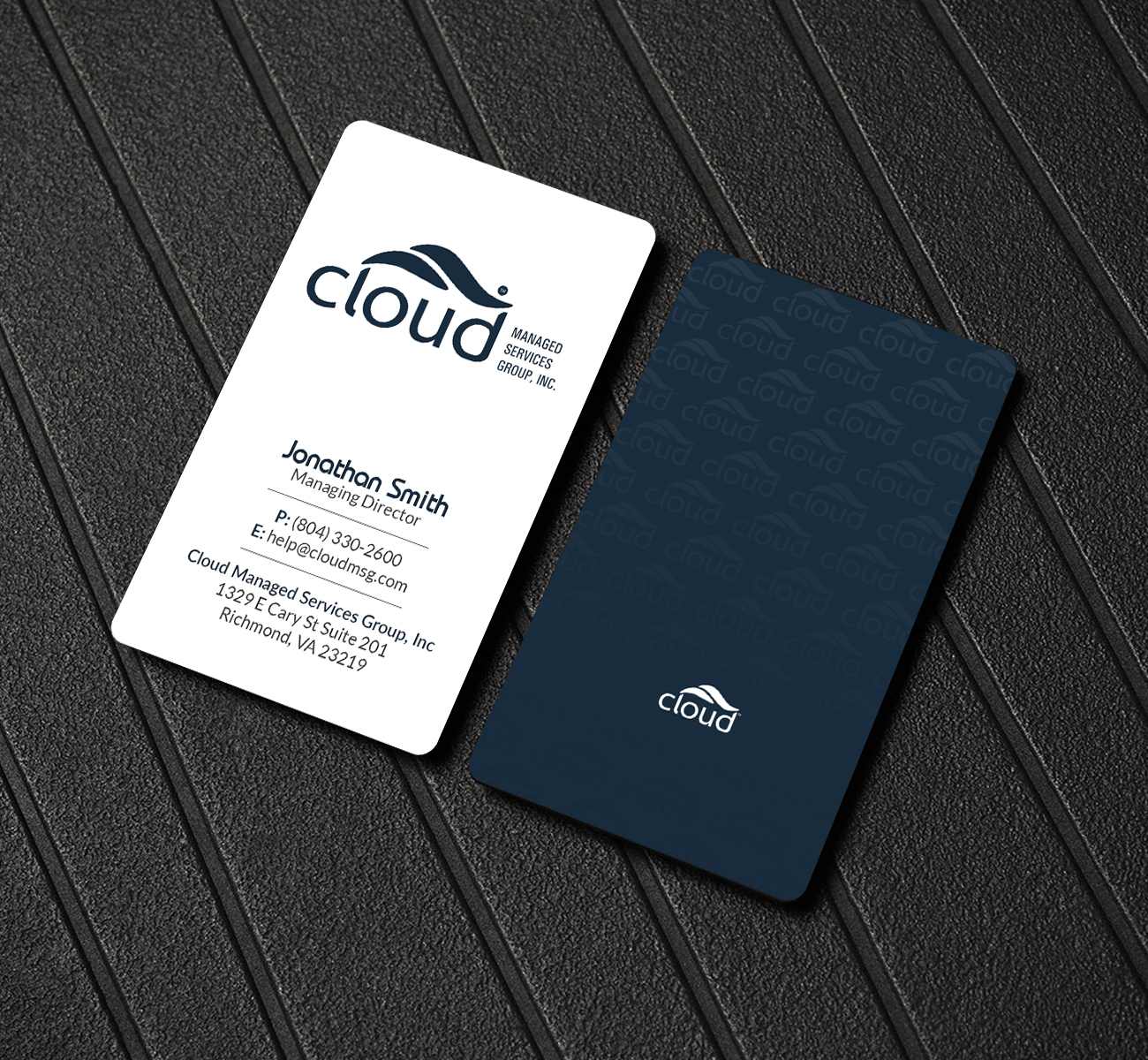 Business Card Design by Creations Box 2015 for Cloud Managed Services Group | Design #22147215