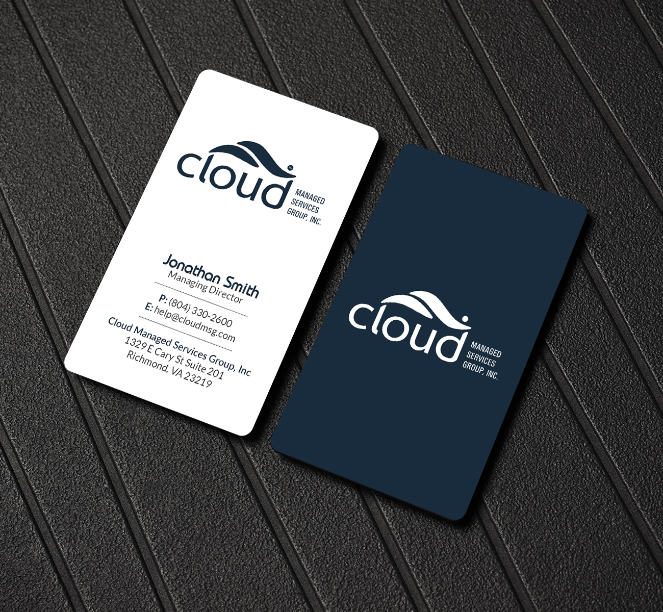 Business Card Design by Creations Box 2015 for Cloud Managed Services Group | Design #22147216