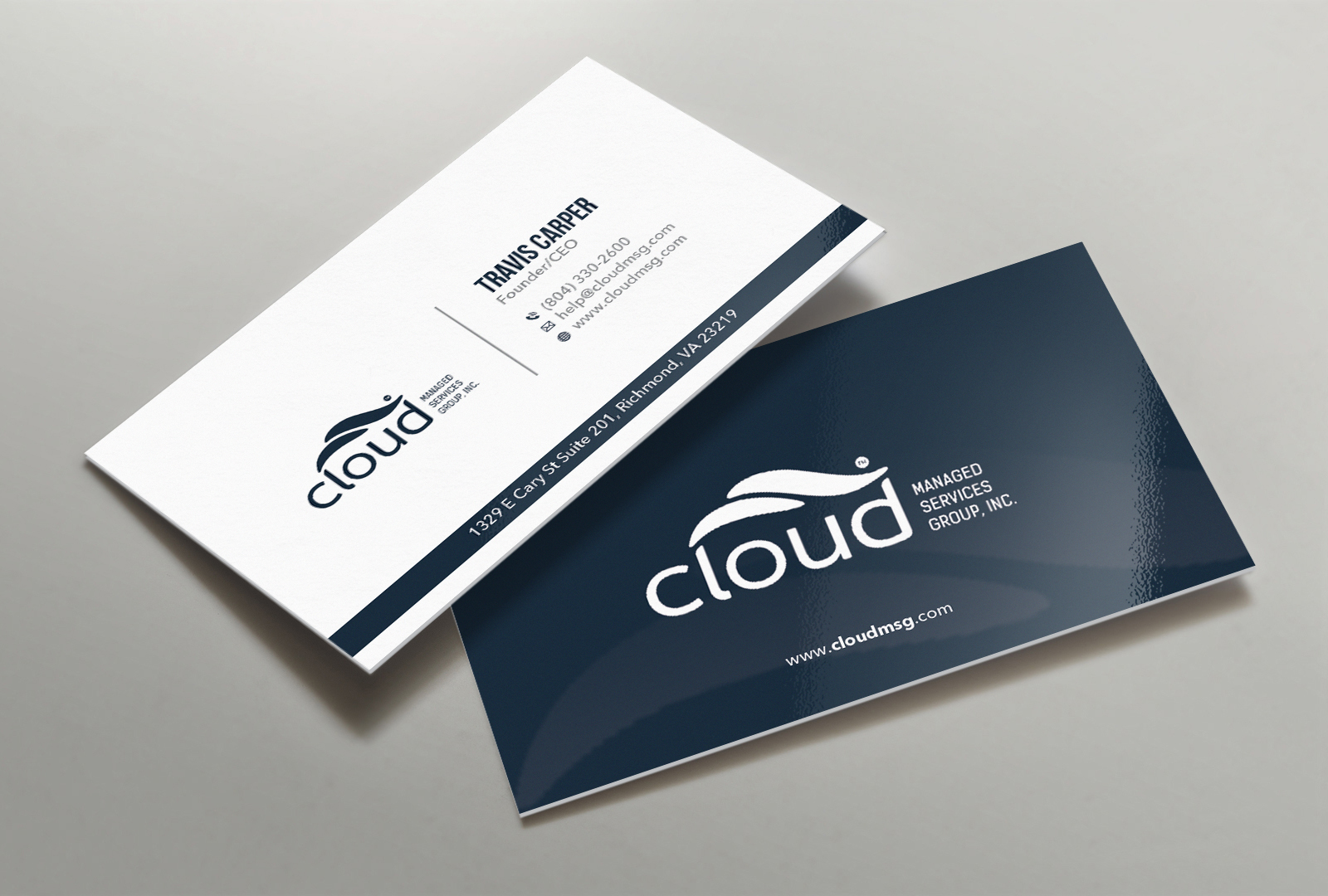 Design de Carte de Visite par OxonoArt pour Cloud Managed Services Group | Design #22188515