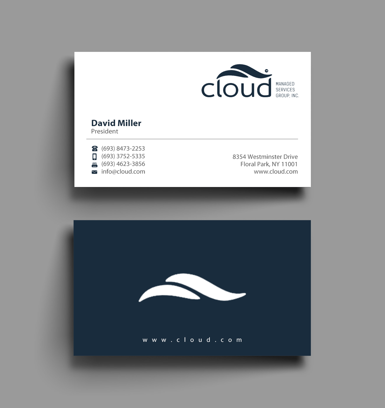 Business Card Design by Brand aid for Cloud Managed Services Group | Design #22160926