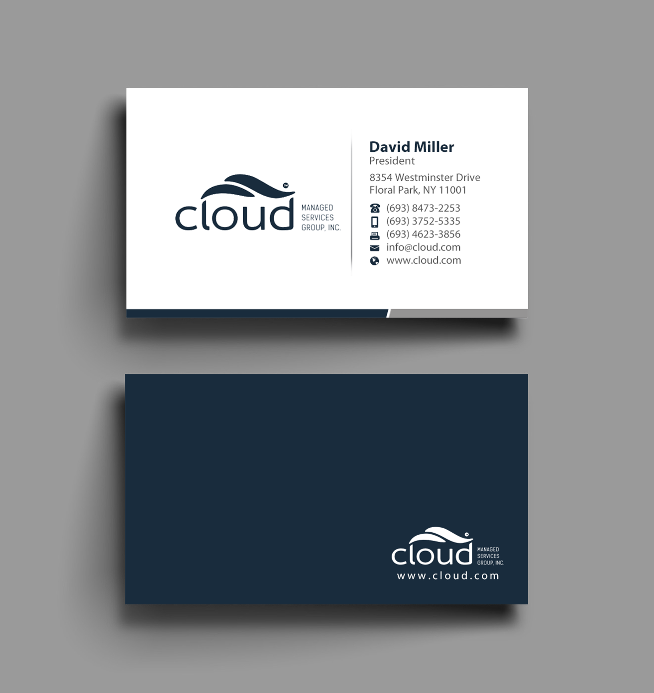 Design de Carte de Visite par Brand aid pour Cloud Managed Services Group | Design #22160928