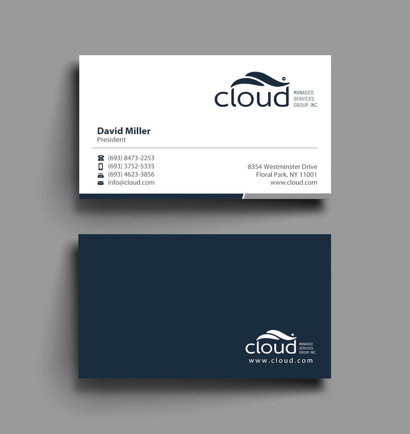 Business Card Design by Brand aid for Cloud Managed Services Group | Design #22160931