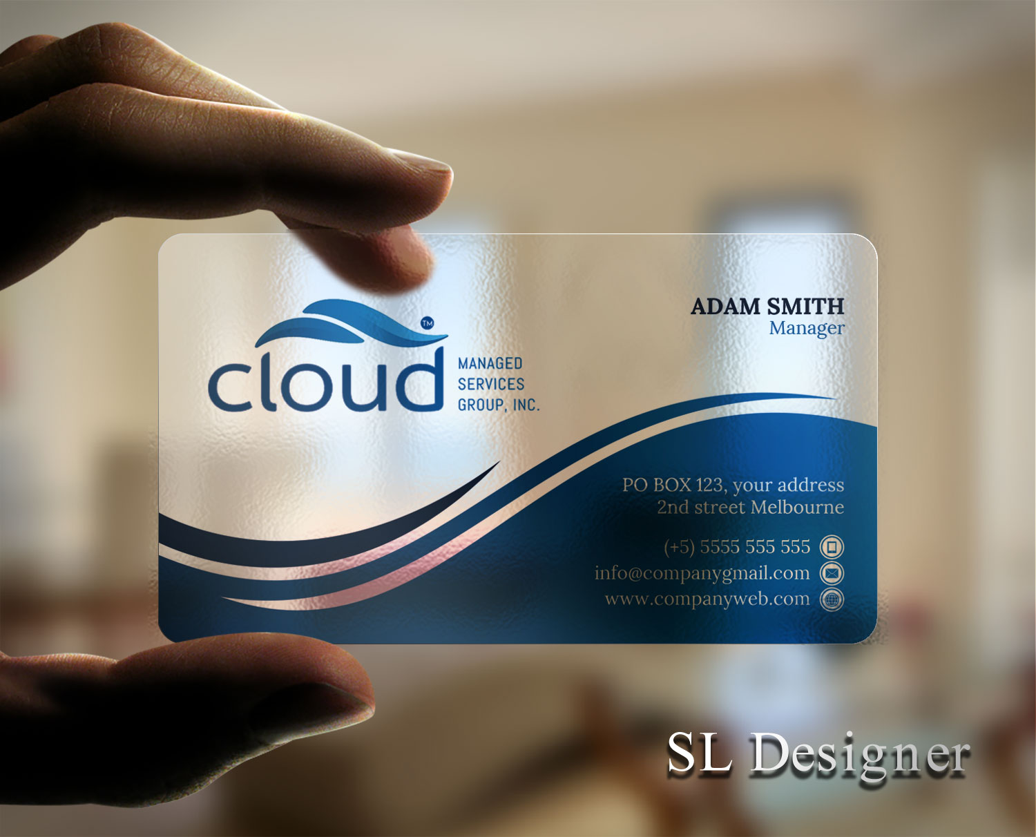 Design de Carte de Visite par SL Designer pour Cloud Managed Services Group | Design #22143505