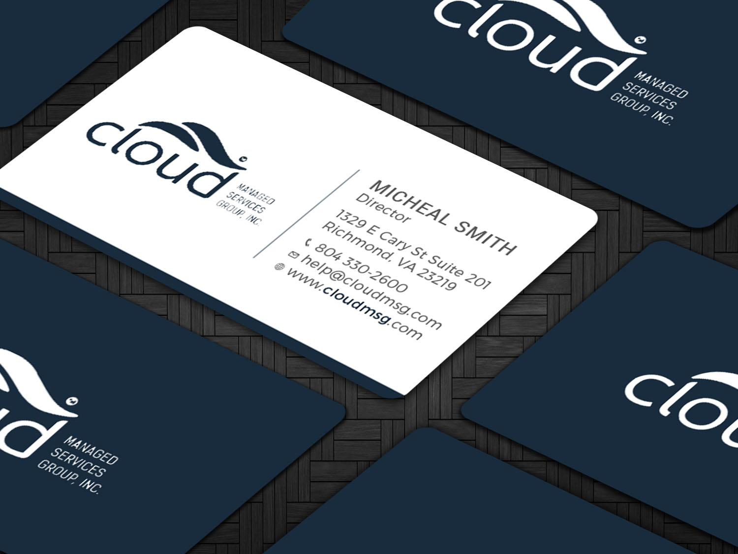 Design de Carte de Visite par Tripti Ranjan Gain pour Cloud Managed Services Group | Design #22144843