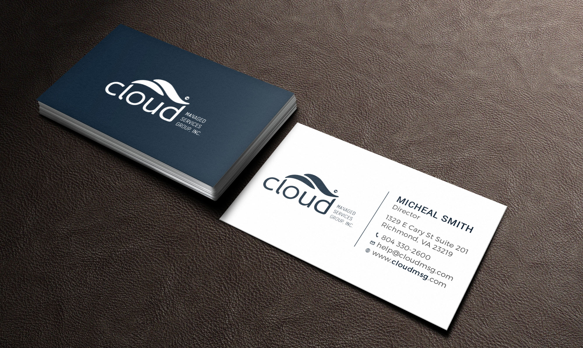Design de Carte de Visite par Tripti Ranjan Gain pour Cloud Managed Services Group | Design #22144846