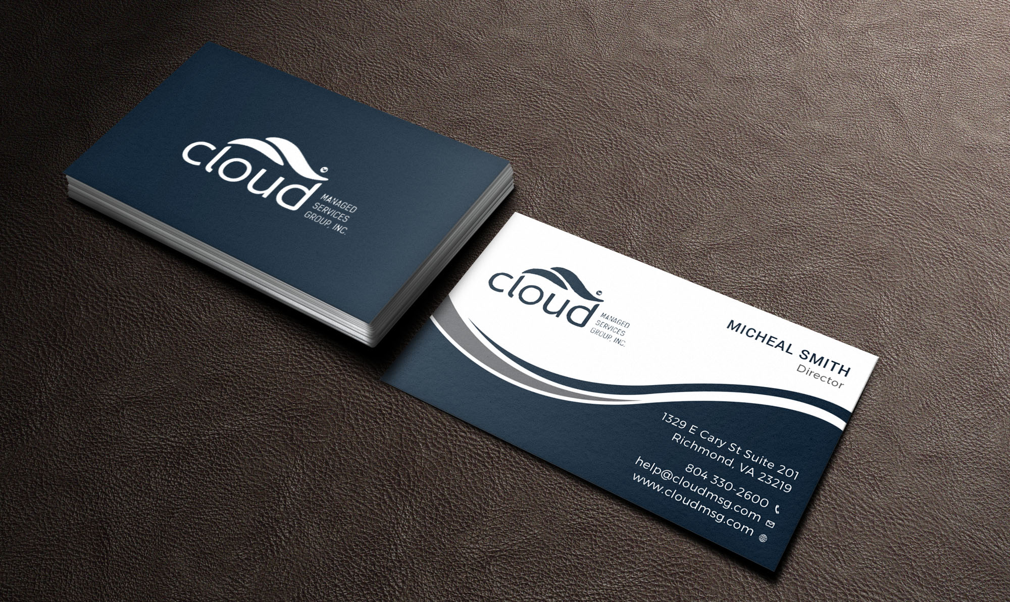 Design de Carte de Visite par Tripti Ranjan Gain pour Cloud Managed Services Group | Design #22144861