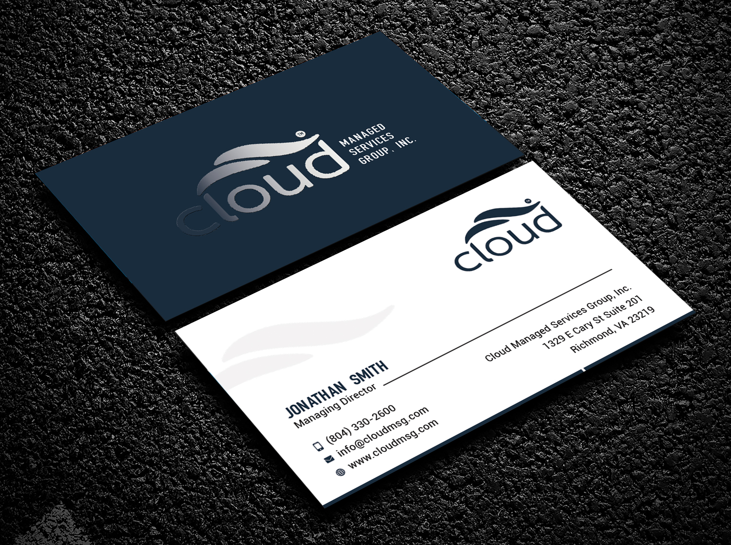 Design de Carte de Visite par Bold Pixels pour Cloud Managed Services Group | Design #22143552