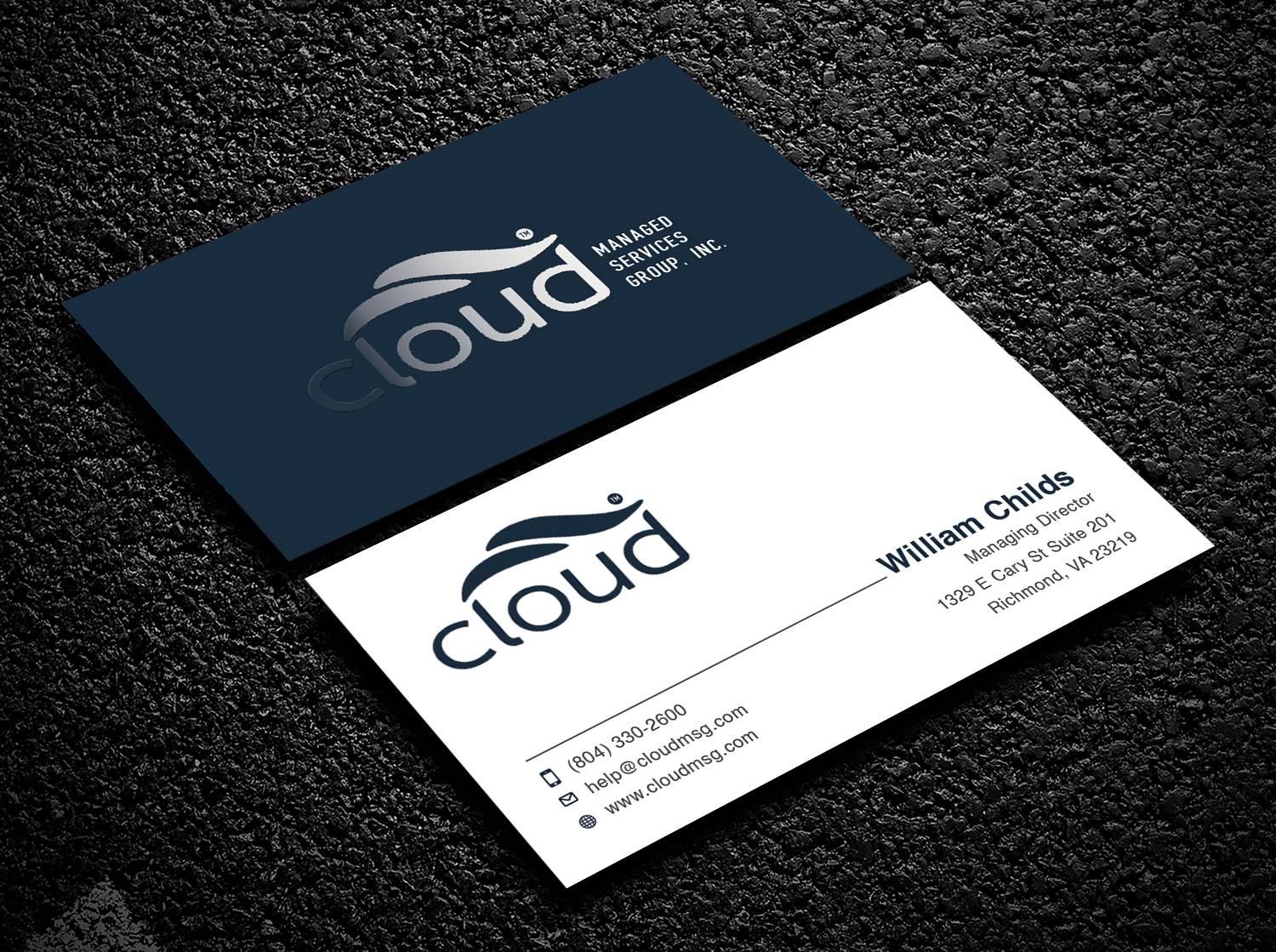 Business Card Design by Bold Pixels for Cloud Managed Services Group | Design #22143608