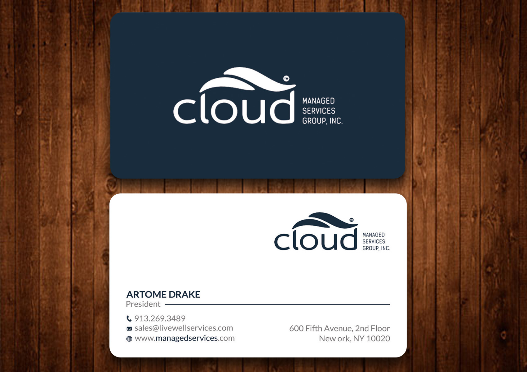Diseño de Tarjeta de Presentación por Srabon55014 para Cloud Managed Services Group | Diseño #22141480